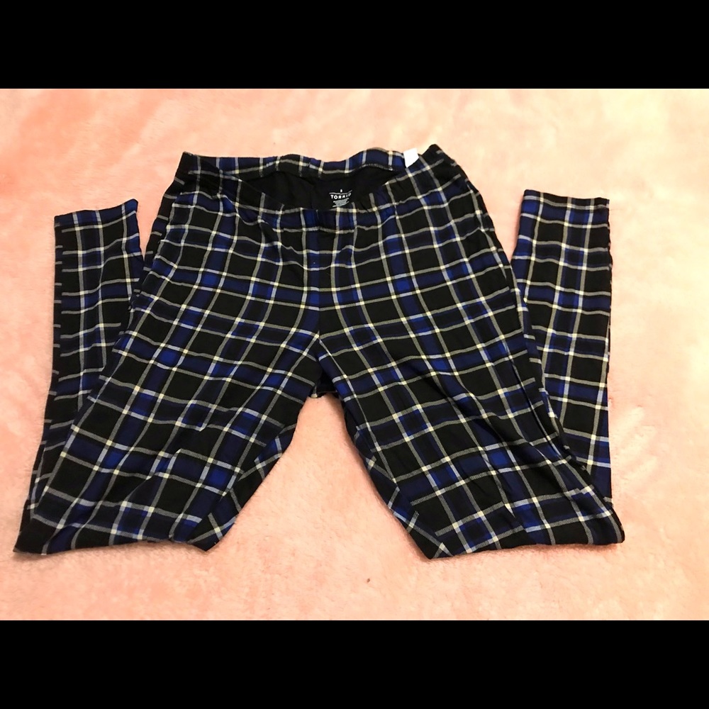 Plaid leggings